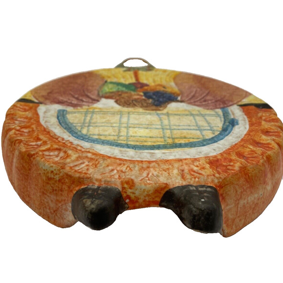 The Cellar Man and Woman Wall Ceramic Trivets Made in Italy Decor Hand Painted - Picture 7 of 10